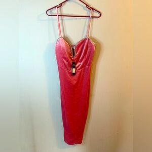 Embellished velvet midi dress